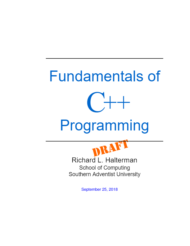 Fundamentals of C++ Programming