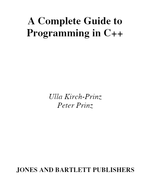 Complete guide to C++ Programming